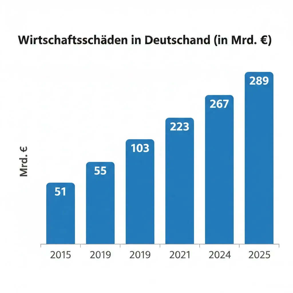 Statistik zu Schäden durch Cyberkriminalität in Deutschland